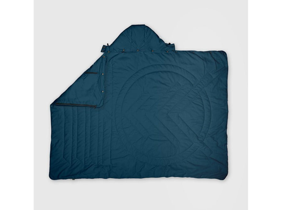 Voited Premium Slumber Jacket for Camping, Vanlife & Indoor - Cardinal / Navy / Black - Large