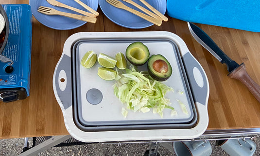 Collapsible Sink and Cutting Board Combo